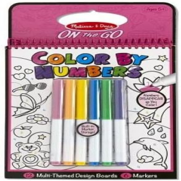 Melissa and Doug Color By Numbers - Pink